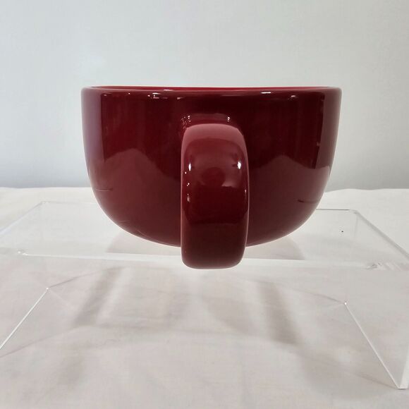 Starbucks Mug 2021 Ceramic Coffee Cup Handle Red Two Tone 16 oz / 5" x 3" - Picture 5 of 7